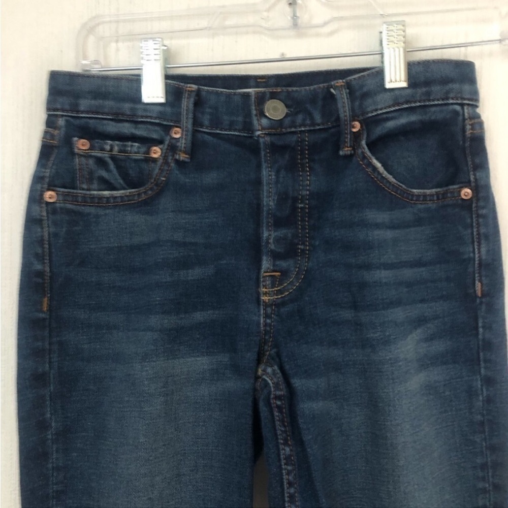 Grlfrnd Yasmin Joan Jett Cropped Blue Jeans View 4